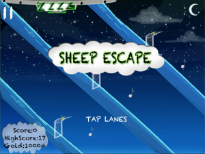 sheep escape aliens sleep