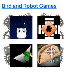 bird and robot games gaming chef
